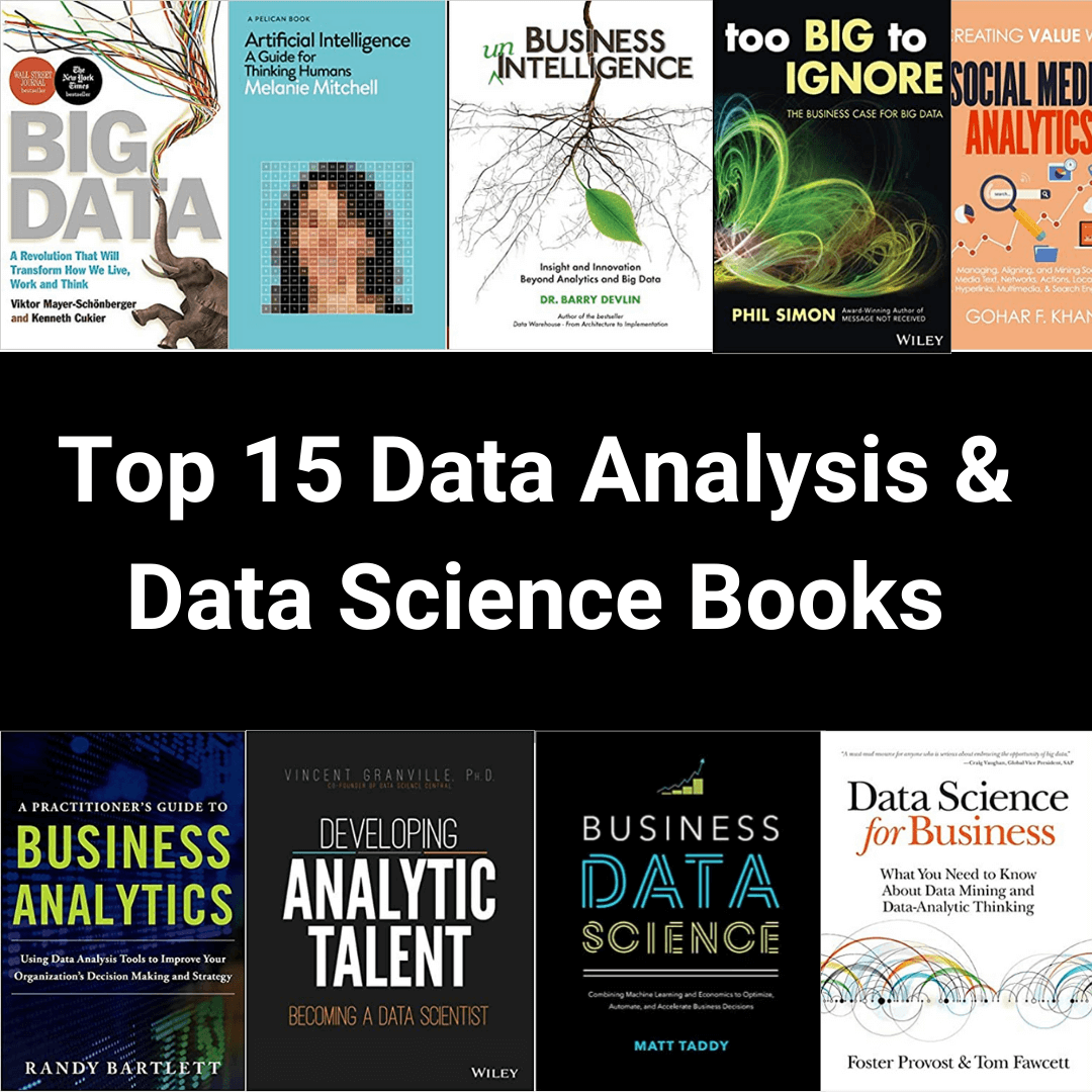 Cover Image for Top 15 Data Analysis and Data Science Books